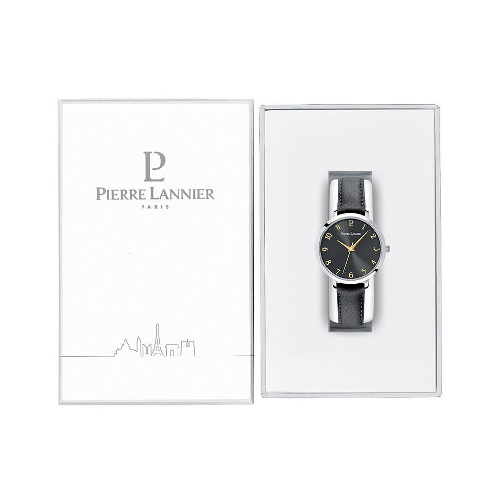 Montre Pierre Lannier Chouquette Noir - Montres Femme | Histoire d’Or