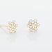 Boucles D'oreilles Puces Eileen Flocon Or Jaune Oxyde De Zirconium - Clous d'oreilles Femme | Histoire d’Or