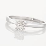 Bague Solitaire One Or Blanc Diamant - Bagues solitaires Femme | Histoire d&rsquo;Or