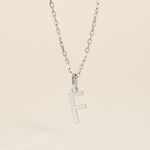 Pendentif Ionia Lettre Or Blanc - Pendentifs Famille | Histoire d&rsquo;Or