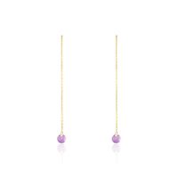 Boucles D'oreilles Pendantes Les Audacieuses Or Jaune Améthyste