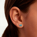 Boucles D'oreilles Puces Sulivia Papillon Or Jaune - Clous d'oreilles Enfant | Histoire d&rsquo;Or