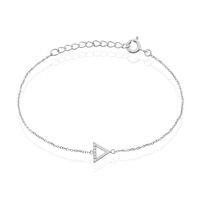 Bracelet Anna Argent Blanc Oxyde De Zirconium