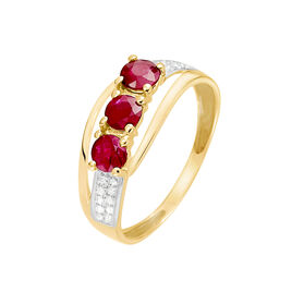 Bague Aurora Or Jaune Rubis - Bagues avec pierre Femme | Histoire d’Or
