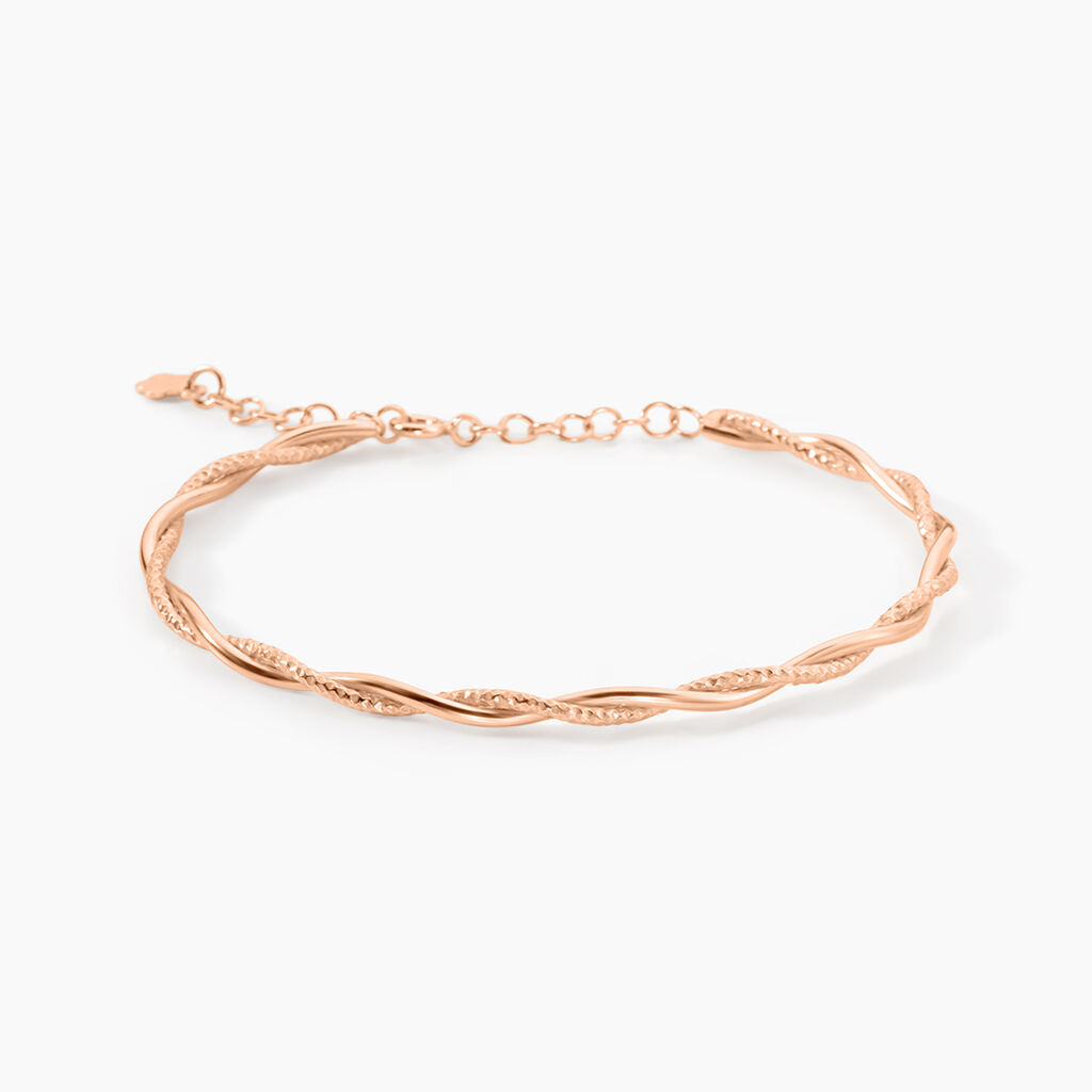 Bracelet Abie Torsade Argent Rose - Bracelets Femme | Histoire d&rsquo;Or