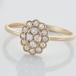 Bague Or Jaune Catharine Oxyde De Zirconium - Bagues avec pierre Femme | Histoire d&rsquo;Or