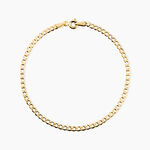 Bracelet Iris Or Jaune Maille Gourmette - Bracelets cha&icirc;ne Femme | Histoire d&rsquo;Or