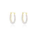 Cr&eacute;oles Howayda Or Jaune Cristal - Boucles d'oreilles cr&eacute;oles Femme | Histoire d&rsquo;Or