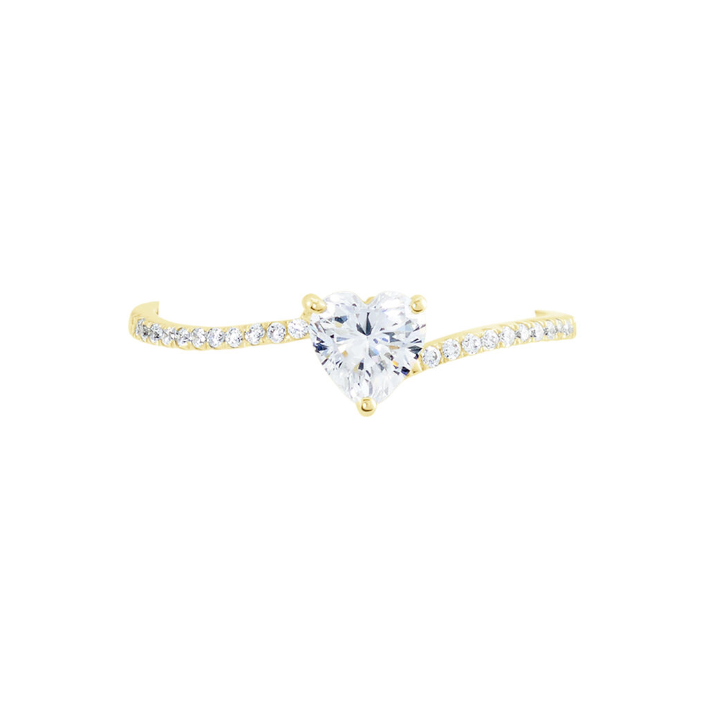 Bague Solitaire Or Jaune Sabeen Oxyde De Zirconium - Bagues solitaires Femme | Histoire d’Or