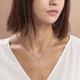 Collier Anthia Argent Blanc Oxyde De Zirconium - Colliers Femme | Histoire d’Or
