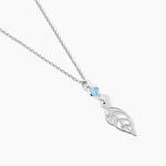 Collier Angelika Argent Blanc Pierre De Synthese - Colliers fantaisie Femme | Histoire d&rsquo;Or