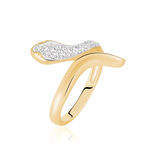 Bague Reyyanae Plaqu&eacute; Or Jaune Oxyde De Zirconium - Bagues avec pierre Femme | Histoire d&rsquo;Or