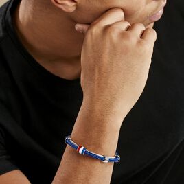 Bracelet Tungsten Blanc Jacquou - Bracelets cordon Homme | Histoire d’Or