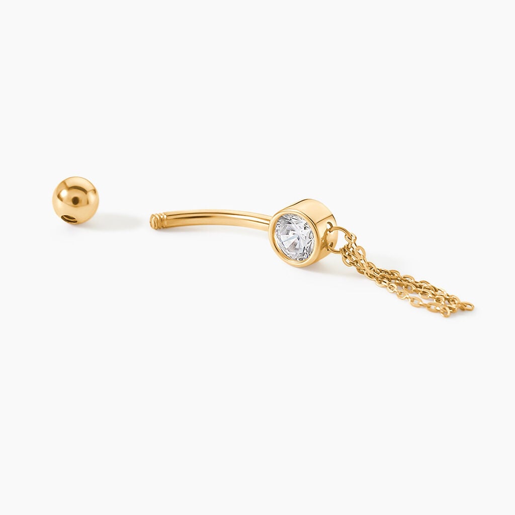 Piercing Rexanne Or Jaune Oxyde De Zirconium - Id&eacute;es cadeaux Femme | Histoire d&rsquo;Or