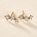 Boucles D'oreilles Puces Xene Or Jaune Diamant - Clous d'oreilles Femme | Histoire d&rsquo;Or
