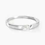 Bague Or Blanc Anilie Diamant - Bagues solitaires Femme | Histoire d&rsquo;Or