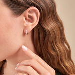 Cr&eacute;oles Gladdie Argent Blanc Oxyde De Zirconium - Boucles d'oreilles cr&eacute;oles Femme | Histoire d&rsquo;Or