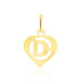 Pendentif Eudocie Coeur Lettre Or Jaune - Pendentifs Famille | Histoire d’Or
