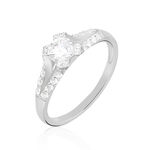 Bague Solitaire Ingrid Or Blanc Diamant - Bagues solitaires Femme | Histoire d&rsquo;Or