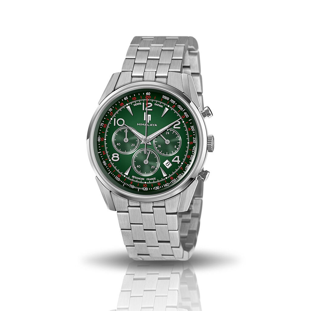 Montre Lip Himalaya Chrono Vert - Montres Homme | Histoire d’Or