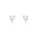 Boucles D'oreilles Puces Breana Argent Blanc Oxyde De Zirconium - Boucles d'oreilles fantaisie Femme | Histoire d’Or