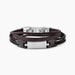 Bracelet Jourdan Thasos Cuir Noir Et Marron - Bracelets Homme | Histoire d’Or