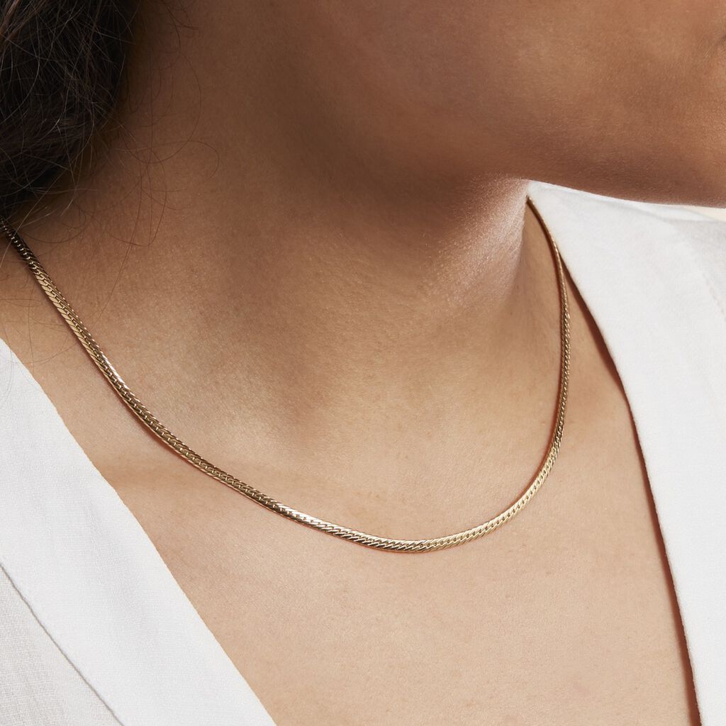 Collier Or Jaune Izel Maille Anglaise - Chaines Femme | Histoire d’Or