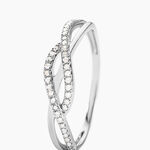 Bague Ursulla Or Blanc Diamant - Bagues avec pierre Femme | Histoire d&rsquo;Or