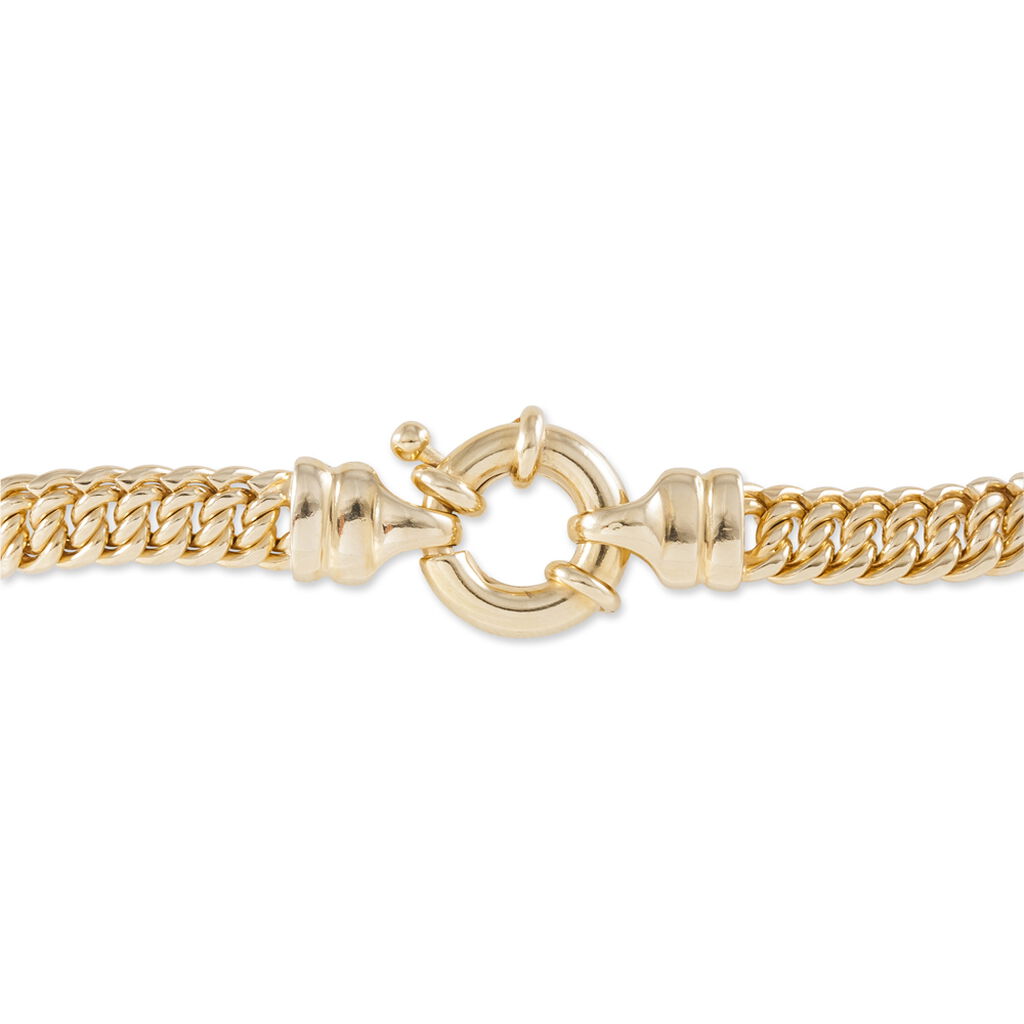 Bracelet Violette Plaqu&eacute; Or Jaune - Bracelets cha&icirc;ne Femme | Histoire d&rsquo;Or