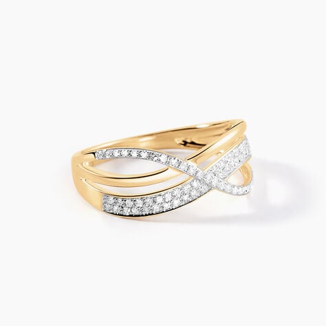 Bague Emilie Or Jaune Diamant - Bagues avec pierre Femme | Histoire d&rsquo;Or