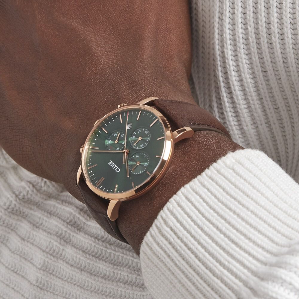 Montre cluse online marron