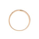 Bague Dounia Or Rose Oxyde De Zirconium - Bagues avec pierre Femme | Histoire d&rsquo;Or