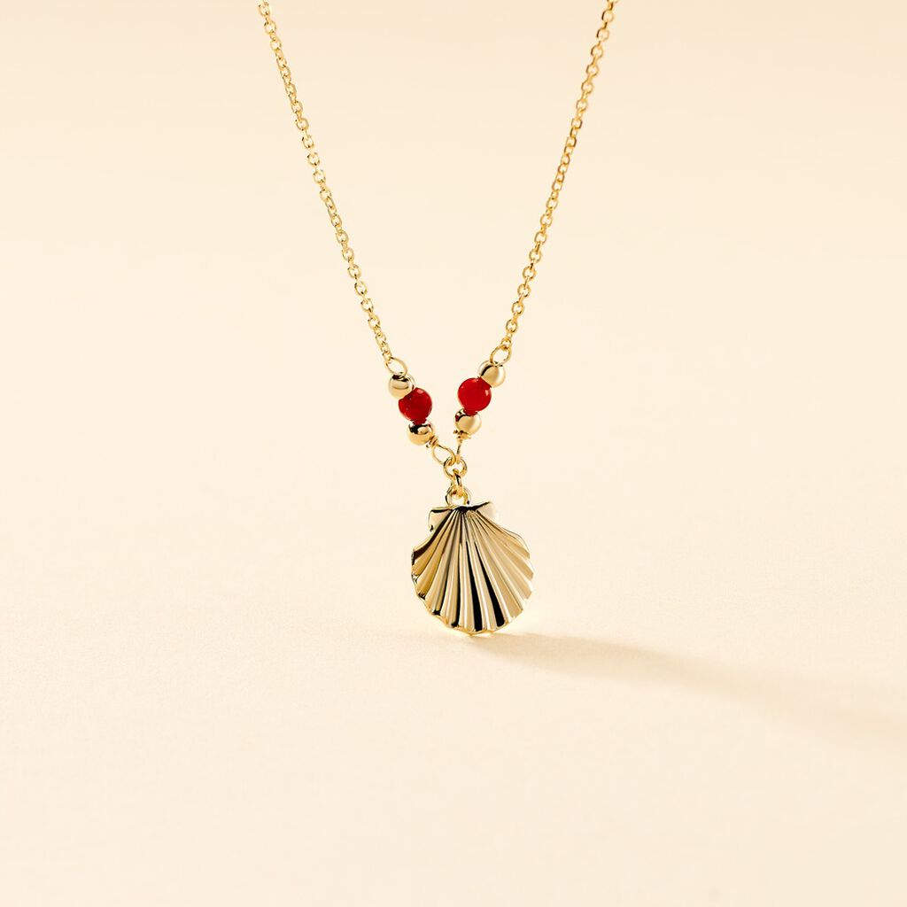 Collier Under The Sea Or Jaune Corail - Colliers Femme | Histoire d’Or