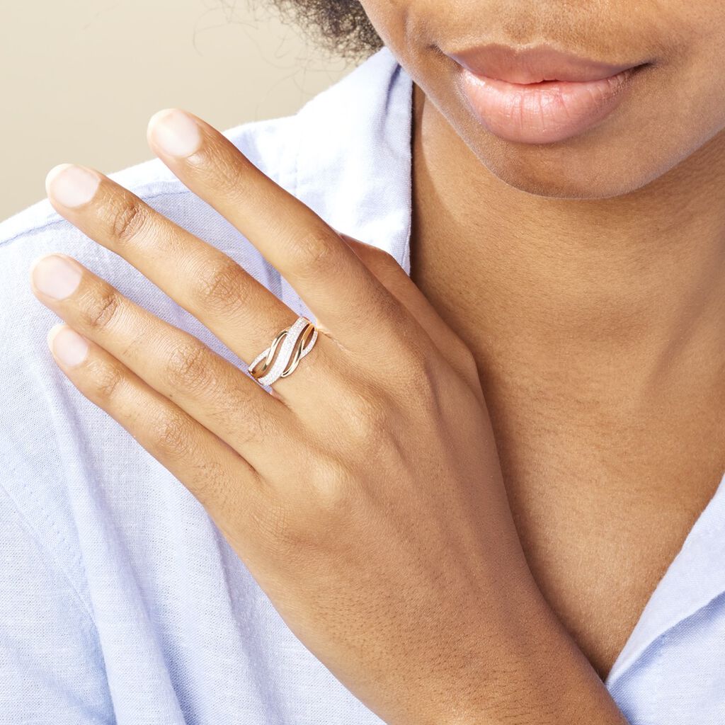 Bague Nila Or Jaune Diamant - Bagues avec pierre Femme | Histoire d’Or