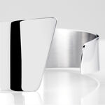 Bracelet Manchette Signature Acier Blanc - Bracelets manchettes Femme | Histoire d&rsquo;Or