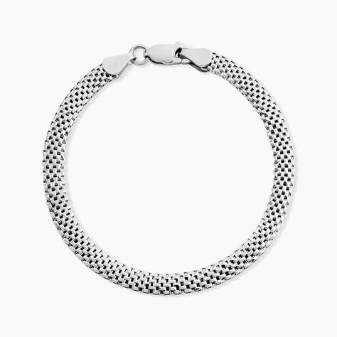 Bracelet Christine Argent Blanc - Bracelets chaîne Femme | Histoire d’Or