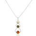Collier Agneta Argent Blanc Ambre - Colliers fantaisie Femme | Histoire d’Or