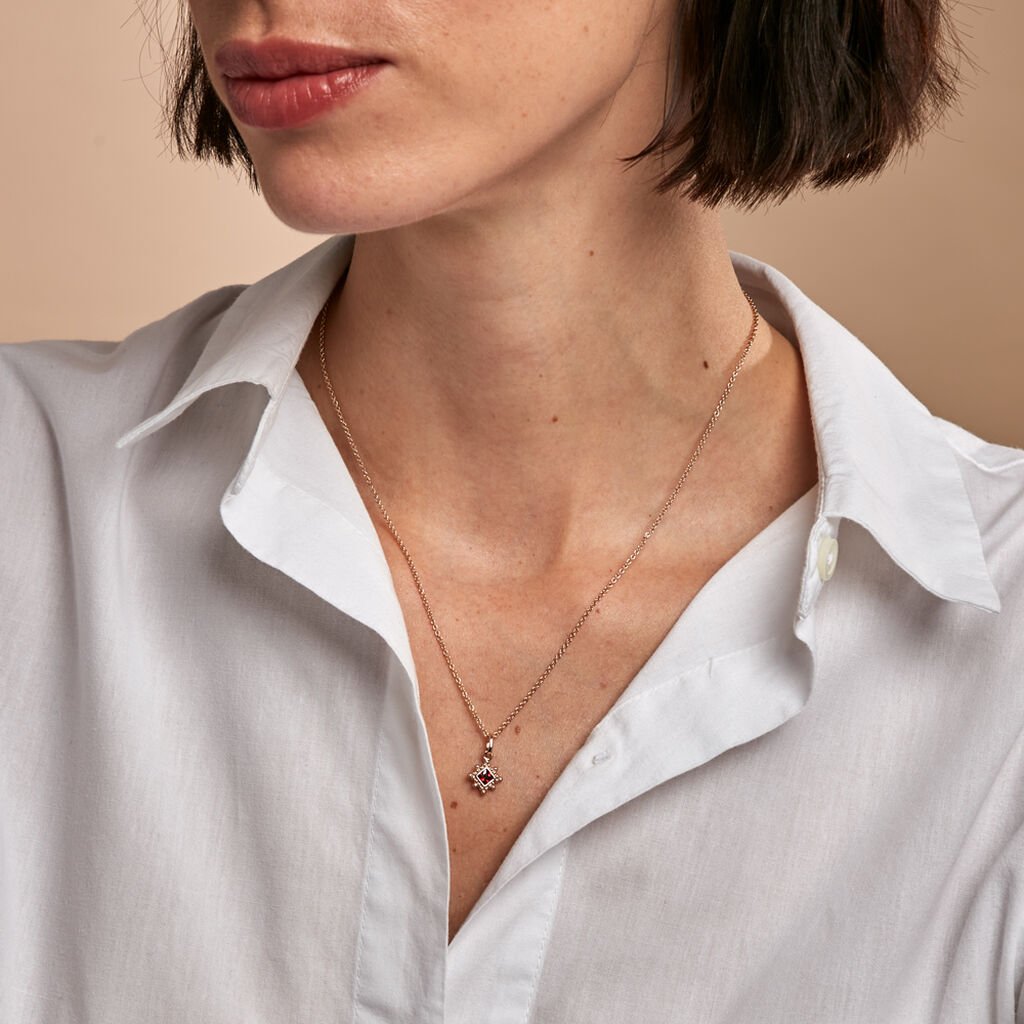 Collier Bobbie Plaqué Or Jaune Oxyde De Zirconium - Colliers Femme | Histoire d’Or