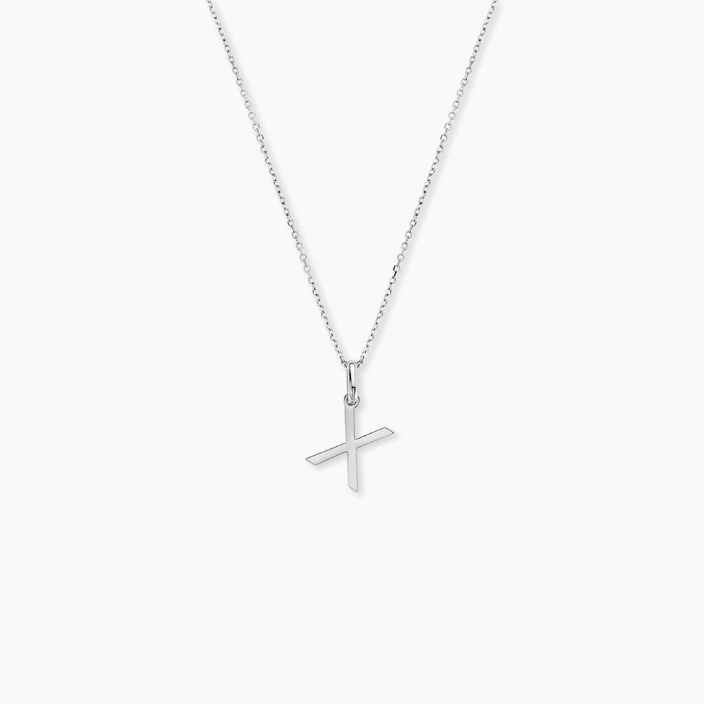 Pendentif Ionia Lettre Or Blanc - Pendentifs Famille | Histoire d&rsquo;Or