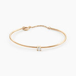 Bracelet Jonc Plaqu&eacute; Or Jaune Nilay Oxyde De Zirconium - Bracelets Femme | Histoire d&rsquo;Or