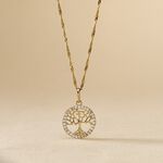 Pendentif Salvy Or Jaune Oxyde De Zirconium - Pendentifs Femme | Histoire d&rsquo;Or
