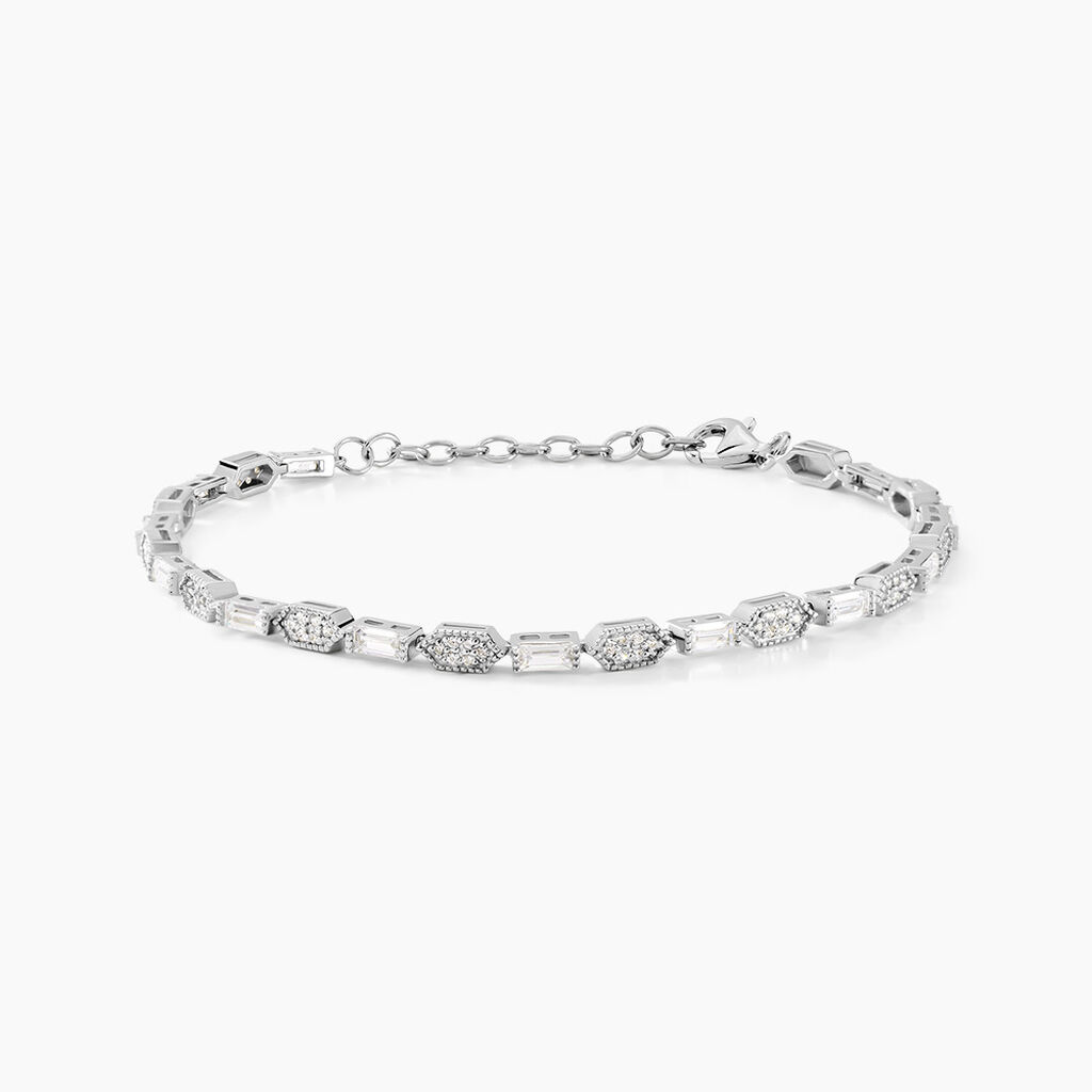 Bracelet Versailles Argent Blanc Oxyde De Zirconium - Bracelets Femme | Histoire d&rsquo;Or