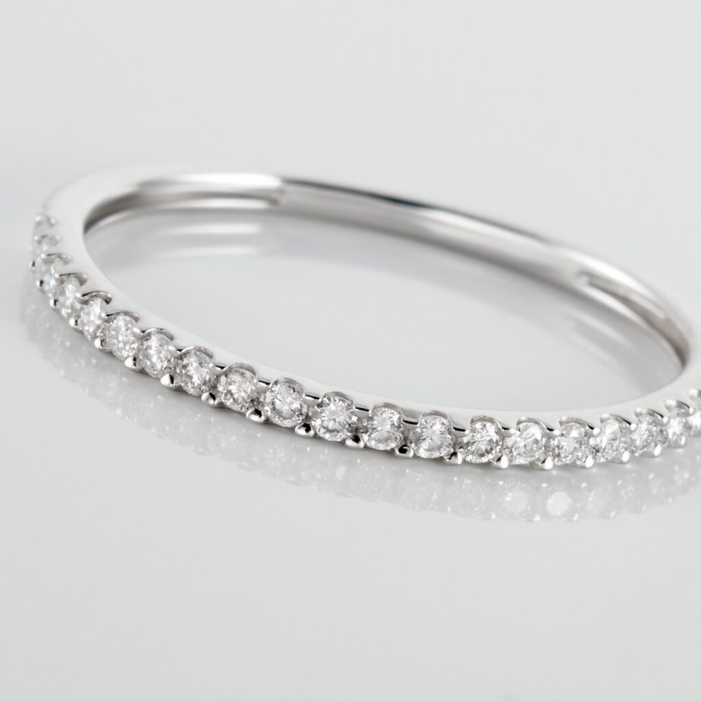 Bague Gizella Or Blanc Diamant - Alliances Femme | Histoire d&rsquo;Or