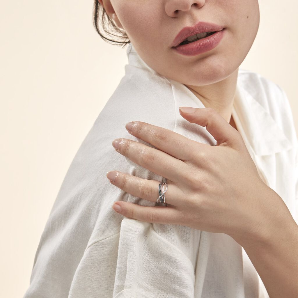 Bague Emilie Or Blanc Diamant - Bagues avec pierre Femme | Histoire d’Or