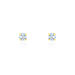 Boucles D'oreilles Puces daria Serti Griffe 2 Or Jaune Oxyde - Clous d'oreilles Femme | Histoire d’Or