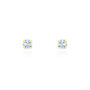 Boucles D'oreilles Puces daria Serti Griffe 2 Or Jaune Oxyde