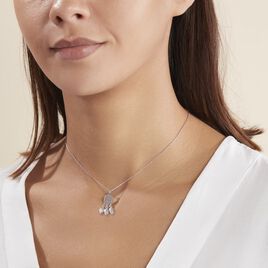 Collier Argent Blanc Ida - Colliers fantaisie Femme | Histoire d’Or