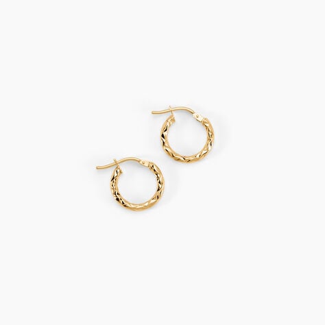 Créoles Cayla Or Jaune - Boucles d'oreilles créoles Femme | Histoire d’Or