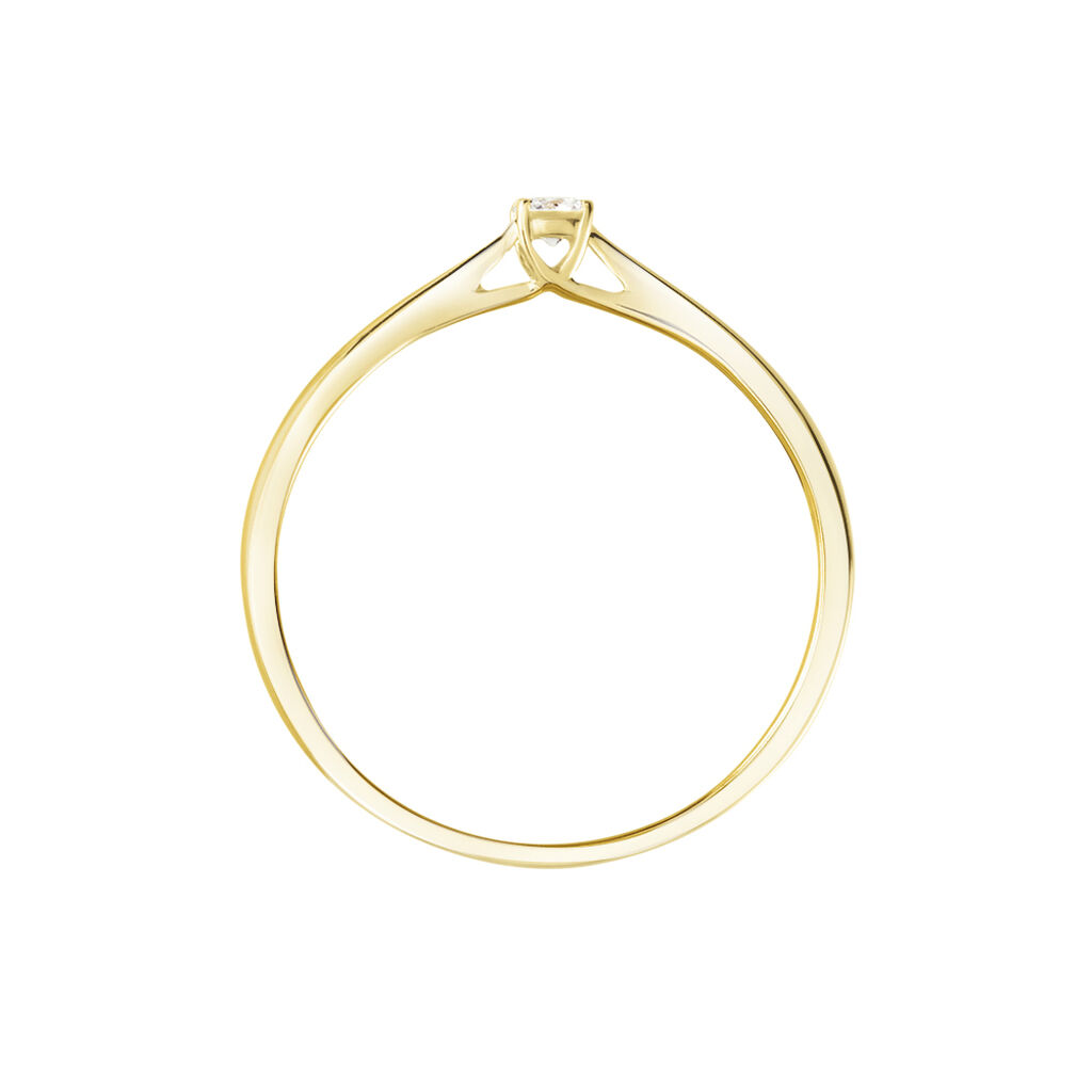 Bague Solitaire One Or Jaune Diamant - Bagues solitaires Femme | Histoire d&rsquo;Or