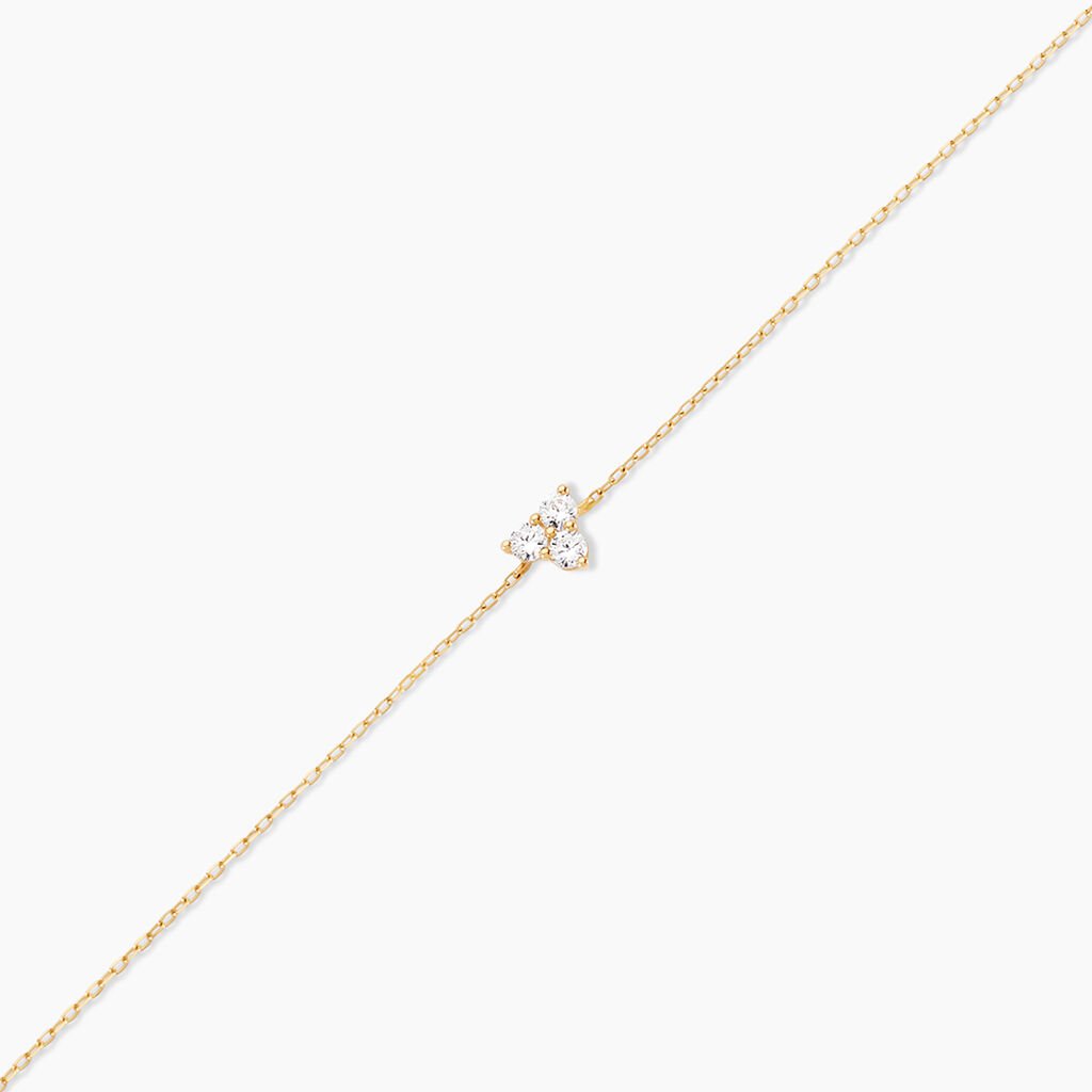 Bracelet Akamu Or Jaune Oxyde De Zirconium - Bracelets Femme | Histoire d&rsquo;Or
